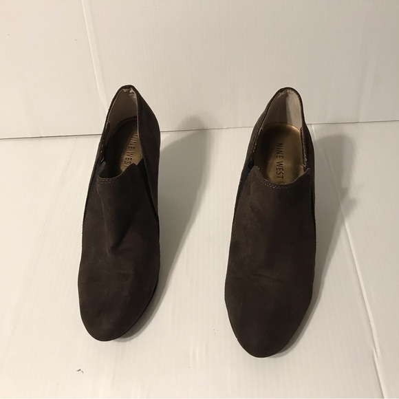 Nine West Celia suede brown ankle booties women size 7 1/2 M - Picture 4 of 11
